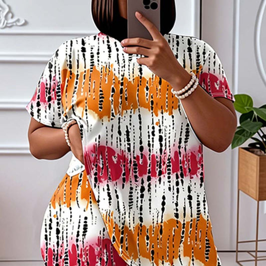 Dámské batikované dvoudílné pohodlné oblečení na doma