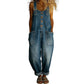 ✨ Easy Everyday Style | Women's Relaxed-Fit Denim Overalls with Pockets