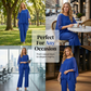 🌞 NOVINKA: Letní kolekce se slevou až 50 % 🛍️Dámský set s topem a kalhotami s asymetrickým lemem