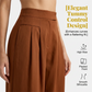 🍃Dámské culottes s vysokým pasem, plisované a širokých nohavic