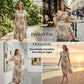 👗 ČASOVĚ OMEZENÁ SLEVA 50 %! ✨ Šaty s květinovým potiskem a plisovanou sukní – Elegantní, ženské ✨
