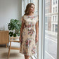 👗 ČASOVĚ OMEZENÁ SLEVA 50 %! ✨ Šaty s květinovým potiskem a plisovanou sukní – Elegantní, ženské ✨