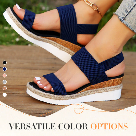 👡Pletené sandály na nízkém podpatku | Měkká protiskluzová podrážka☀️