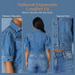 Women's Puff Short Sleeve Cropped Denim Jacket
