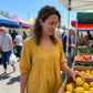 👚Dámský top s krajkovým lemem a výstřihem do V – bohémské kouzlo, empírový pas, 3/4 rukávy 🌼