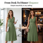 👗Dámské elegantní šaty bez rukávů s výstřihem do V🍃