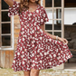 👗Dámské šaty s květinovým potiskem a výstřihem do V💥☁️