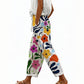 Women's Casual Floral Print Cropped Pants