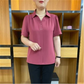 👚Dámská halenka s krátkým rukávem v jednobarevném provedení🌹