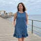 📢📢Sleva 49 %⏰Dámské bezrukávové džíny s volánkovým lemem👗
