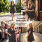 👗Šaty s vertikálními pruhy a V-výstřihem pro větší velikosti – štíhlé, splývavé, elegantní 🌟