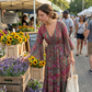 👗Dámské boho květinové maxi šaty🌺