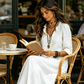 Bohemian Ruffle V-Neck Maxi Dress