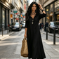 Bohemian Ruffle V-Neck Maxi Dress