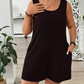 👗 ČASOVĚ OMEZENÁ SLEVA 49%! 💥 Dámský bezrukávový overal pro větší velikosti s kapsami – splývavý, pohodlný, všestranný ✨