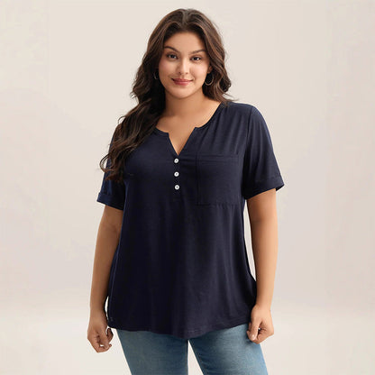🔥 Horký prodej | Dámské plus size tričko 👕