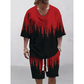 👕☀️Pánský set – volný top a kraťasy (2dílný) – Bezstarostné pohodlí a styl 🔥