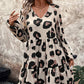 🐆Dámské splývavé šaty s leopardím vzorem a výstřihem do V👗