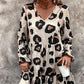 🐆Dámské splývavé šaty s leopardím vzorem a výstřihem do V👗