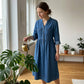 👗Dámské džínové maxi šaty na knoflíky pro větší velikosti – Lichotivý střih pro každodenní křivky ✨