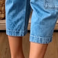📢49% sleva⏰Dámské volnočasové strečové zkrácené džínové kalhoty👖
