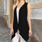 Women's Casual Sleeveless Draped Cardigan