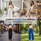 👚 Dámské Široké Kalhoty s Vysokým Pasem | Elegantní Splývavý Střih | 8 Barev | S–3XL | Pohodlí & Styl ✨