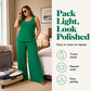 📢📢40% OFF !! ⏰Women‘s Plus Size Textured Tank and Relaxed Fit Pants Set