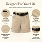 🩳 Dámské Elastické Šortky s Kapsami | Utility Styl | Khaki & Černá | S–3XL | Letní Must-Have