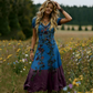 📢📢Sleva 49 %⏰ Vintage maxi šaty | Květinový vzor + V-krký střih🌼