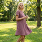 Women's Short Sleeve Lace Patchwork A-Line Dress