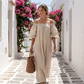 🔥50% OFF NOW👗Women’s Off-Shoulder Lantern Sleeve Maxi Dress Elegant Long Dress for Party & Daily Wear