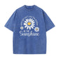 🌼 Unisex Vintage Tričko s Heřmánkem | Be the Sunshine | Retro Vyprané | 10 Barev | S–3XL