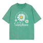 🌼 Unisex Vintage Tričko s Heřmánkem | Be the Sunshine | Retro Vyprané | 10 Barev | S–3XL