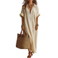 🌿Women’s Minimalist Solid Color Maxi Dress