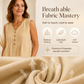 Women's Sleeveless V-Neck Pleated Tank Top