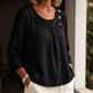🌿Women's Casual Loose Fit Decorative Button Top