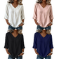 Trending Now⭐👚 Flowy V-Neck Top with Breezy Silhouette