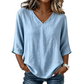 Trending Now⭐👚 Flowy V-Neck Top with Breezy Silhouette
