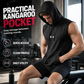 🏋️‍♂️ Pánská Sportovní Vesta s Kapucí | Bez Rukávů | Klokaní Kapsa | 3 Barvy | XS–3XL | Přes 37 000 Prodaných!