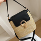 👜✨ Ručně pletená slaměná taška přes rameno – 4 barvy | 3 způsoby nošení | Lehká letní elegance
