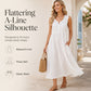 Women Sleeveless Cotton Linen Dress
