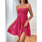 👗 Dámské šaty bez rukávů, elastické mini šaty — výhodný, rozšířený střih