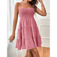 👗 Dámské šaty bez rukávů, elastické mini šaty — výhodný, rozšířený střih