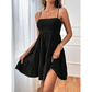 👗 Dámské šaty bez rukávů, elastické mini šaty — výhodný, rozšířený střih