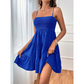 👗 Dámské šaty bez rukávů, elastické mini šaty — výhodný, rozšířený střih