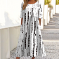 👗🌸Dámské elegantní květinové šaty s kulatým výstřihem a dlouhým rukávem