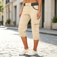 👖 Capri kalhoty cargo s vysokým pasem – praktické kapsy a volný střih pro každodenní nošení