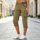 👖 Capri kalhoty cargo s vysokým pasem – praktické kapsy a volný střih pro každodenní nošení
