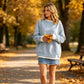 💫🧣 Dámská volná mikina s efektem dvou dílů – kulatý výstřih, postranní rozporky, 5 barev, S–3XL